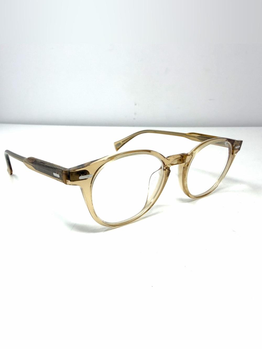 RAEN Leo Carrillo II Unisex Eye Glasses Yuzu 47 19 145 Clear Lense Yellow Citrus